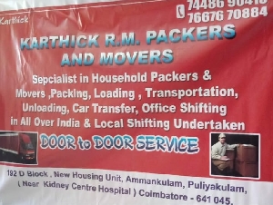 Karthick RM Packers And Movers