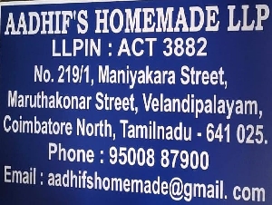 Aadhif's Homemade LLP