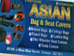 Asian Bag and Seat Covers