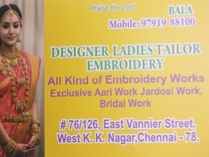 Bala Designer Ladies Tailor Embroidery