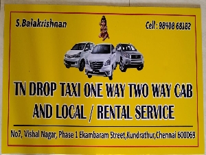 Bala One Way Drop Taxi