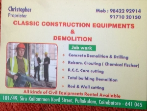 Classic Construction Equipments And Demolition