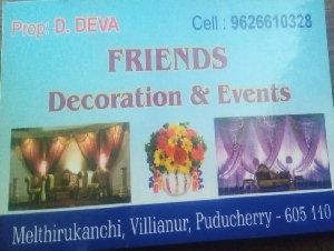 Friends Decoration and Events