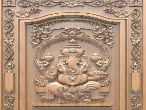 Dhanalakshmi Wood Carving