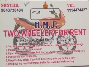 HMJ Two Wheeler for Rent
