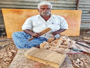 Kamalesh Wood Carving