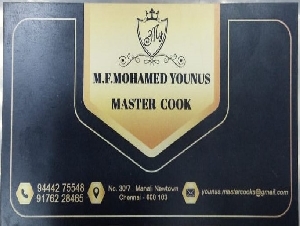 M F Mohamed Younus Master cook