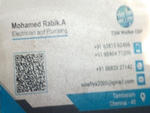 Mohamed Rabik Electrician and Plumbing