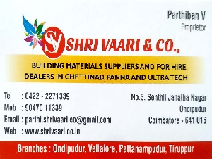 SHRI VAARI AND CO Building Materials