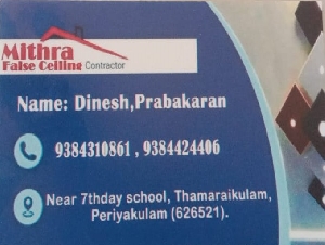 Mithra False Ceiling Contractor
