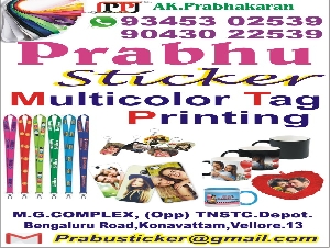 Prabhu Sticker and Multicolor Tag Printing