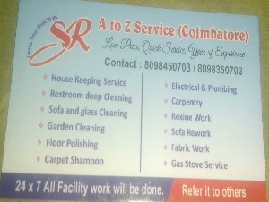 SR A to Z Services Coimbatore