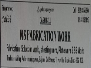 Sathish MS Fabrication Work