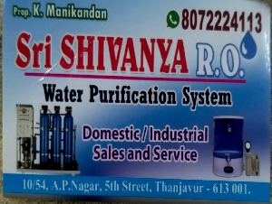 Sri Shivanya RO Water Purification System