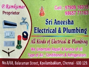 Sri Aneesha Electrical and Plumbing Works