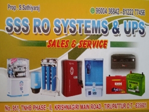 SSS RO Systems & UPS