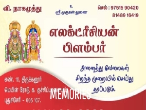 V.Nagamuthu Electrician & Plumber Work