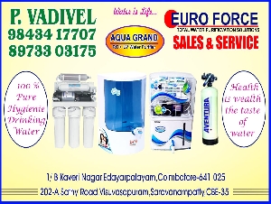 Euro Force Water Purifiers Sales and Service
