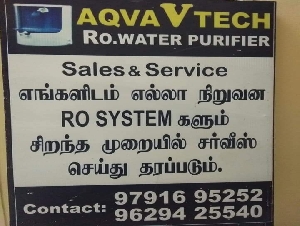 Aqua V Tech RO Water Purifier Sales and Services