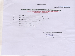 Aysha Electrical Works 